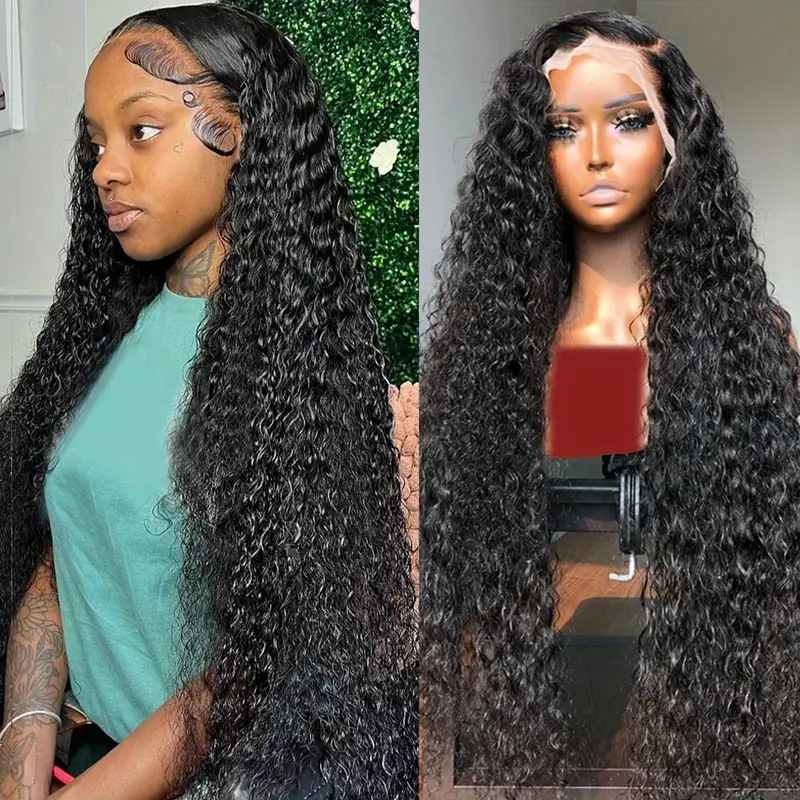 Parrucca sintetica lace front con extension capelli ricci afro_voghion.com