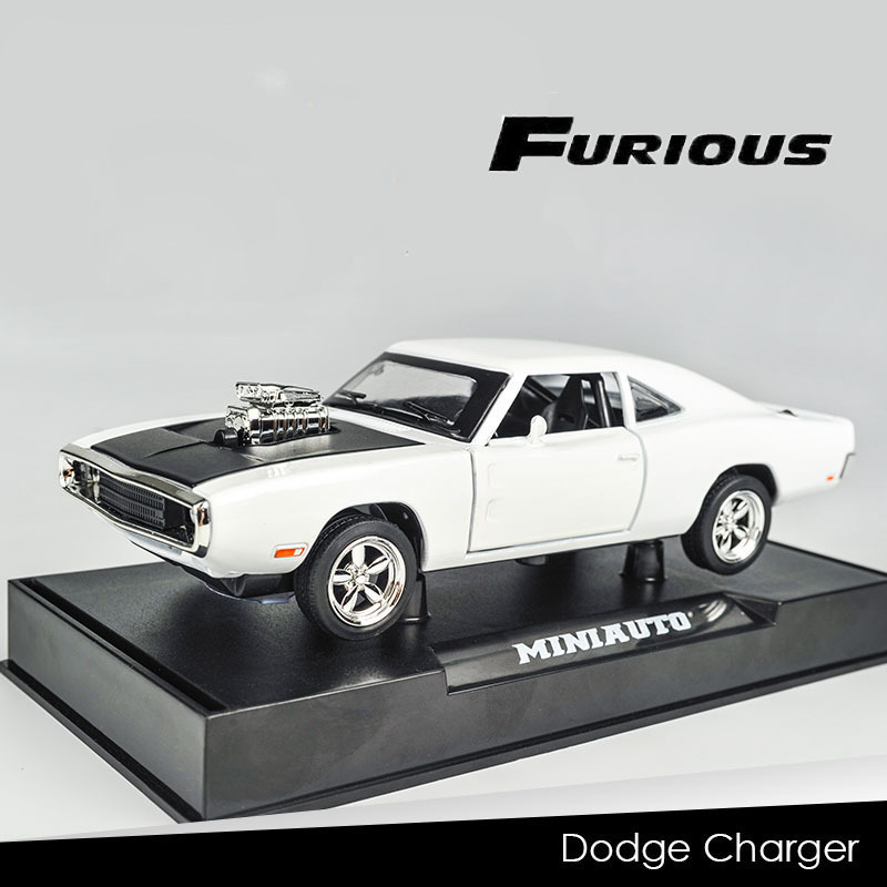 Jianyuan aleación modelo de coche 1:32 Dodge caballo coche deportivo con sonido y luz Tire hacia atrás juguete coche música modelo decoración colección