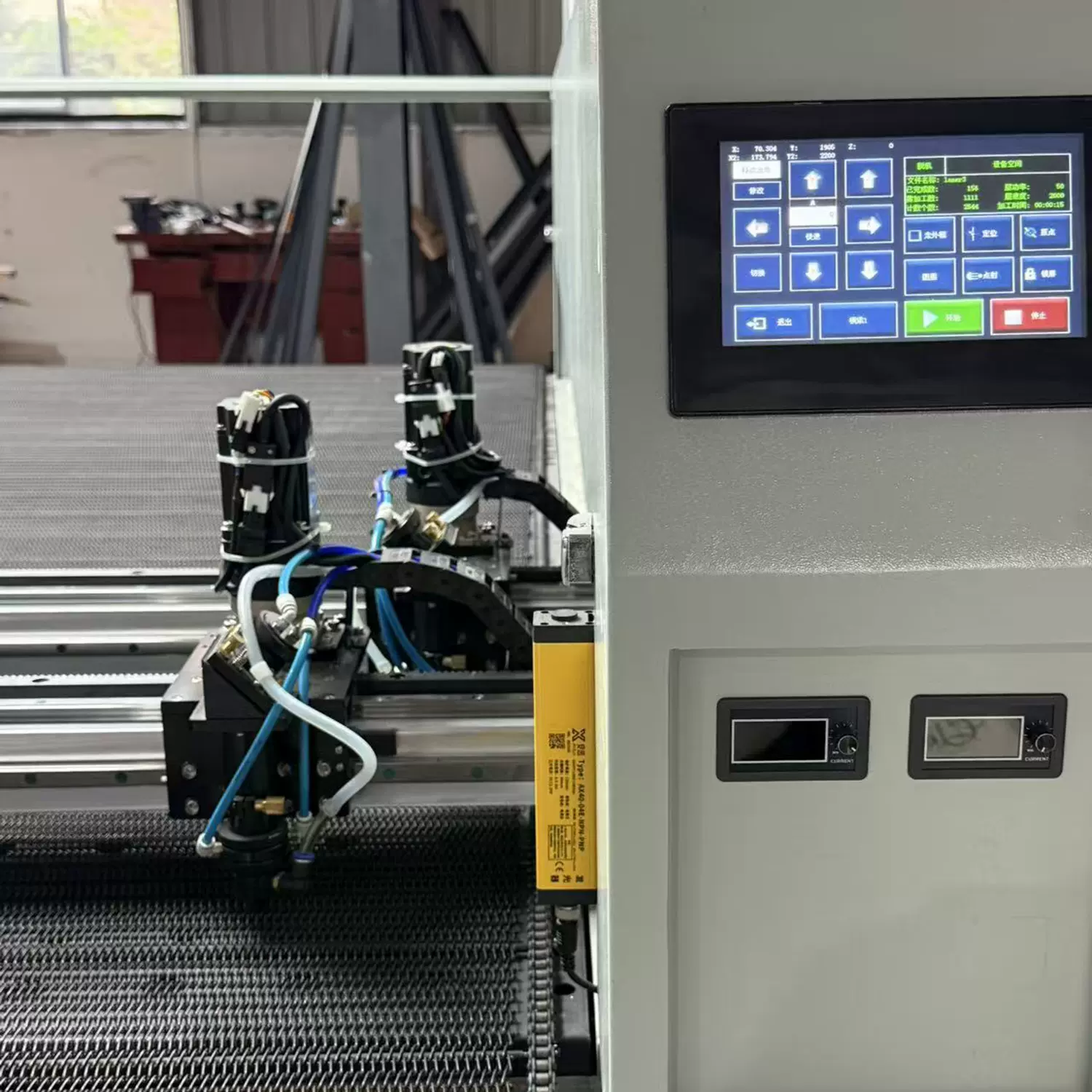 双轨双头高速激光机激光切割镭射雕刻机