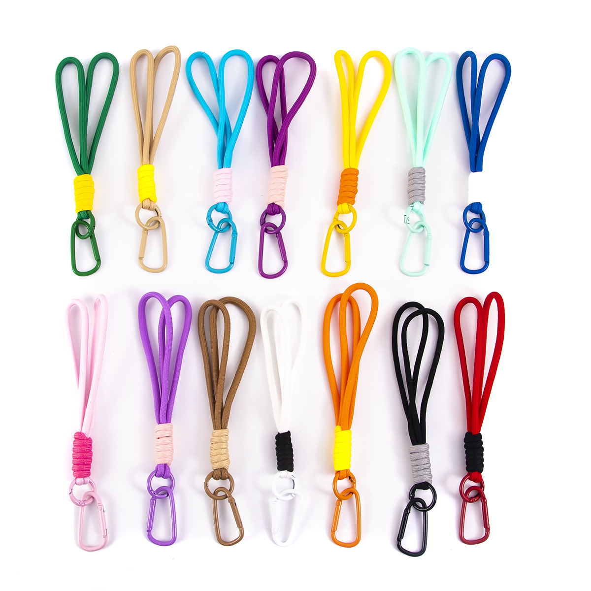 Dopamine Phone Case Color-Blocking Hand Strap Anti-Loss Rope Miu Series Bag Keychain Accessory DIY Jewelry Parts