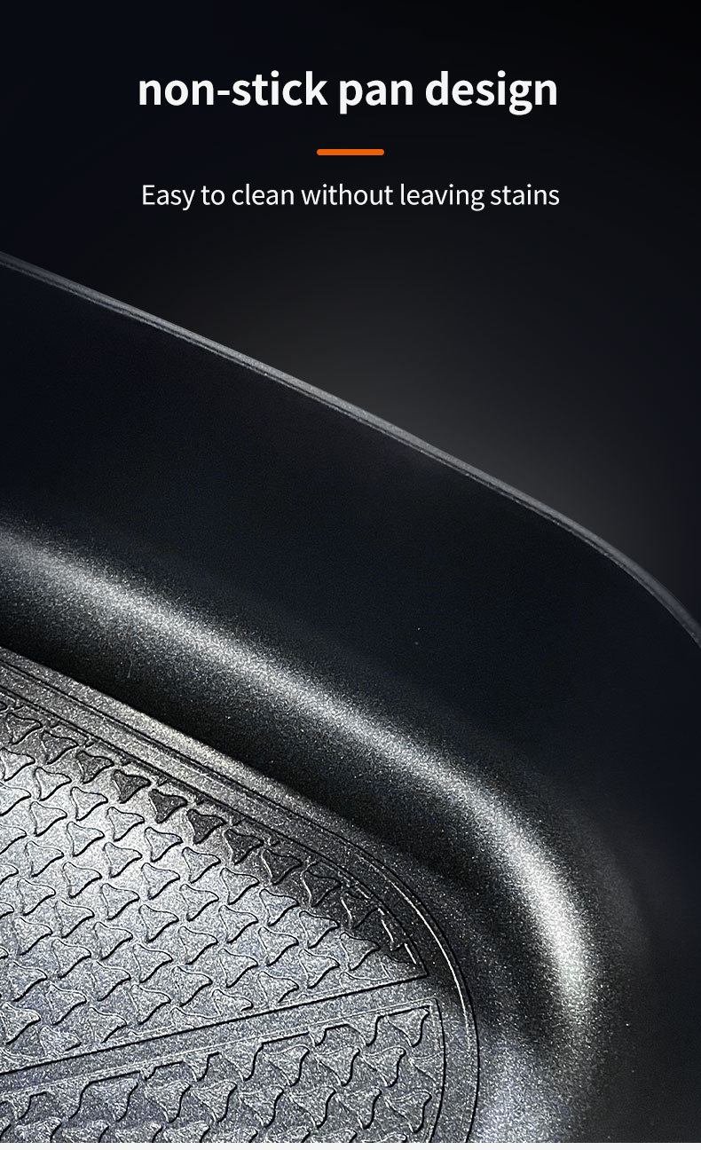 Piiriülene majapidamises kasutatav multifunktsionaalne elektriline kuumpott, keedu- ja praepott, kandiline pott, USA standardne 110 V elektriline kuumpott, elektriline keedupott_voghion.com