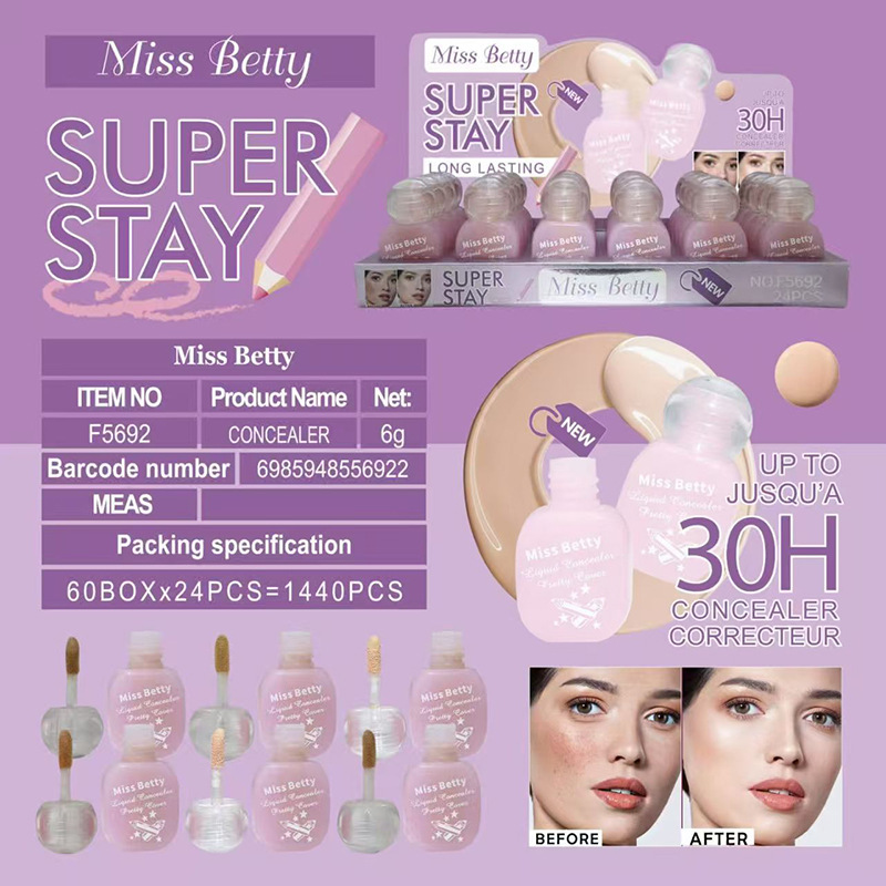Base de Maquillaje Líquida y Crema BB de 6 Colores Impermeable Control de Grasa