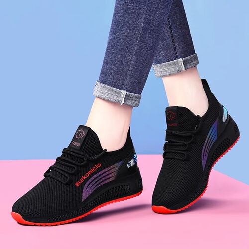 Spring  New Casual Women's Shoes Kitchen Office Mother Shoes Versatile Anti-Slip Breathable Soft Sole Middle-Aged Lady