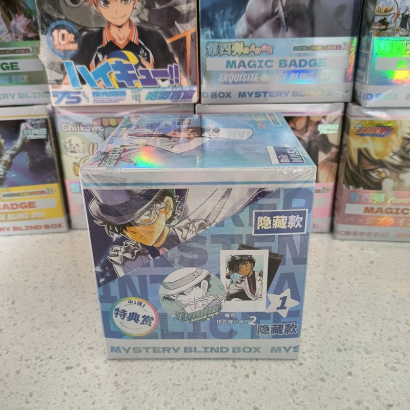 怪盗キッドバッジブラインドボックス 75 ミリメートルアニメ周辺機器シンフォニーブローチペンダントブラインドドロングラムブリキバッジ|undefined
