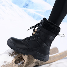 女鞋户外雪地靴加绒大棉保暖鞋高帮女式防滑棉鞋跨境外贸大码地鞋