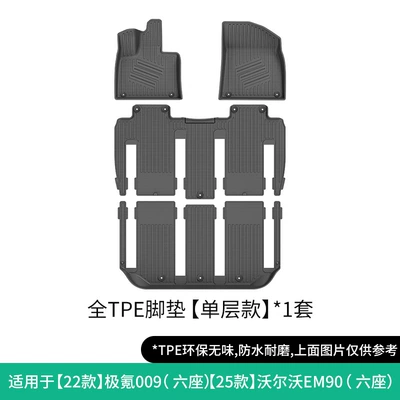 Tpe Floor Mats, and Trunk Mats — Modelə uyğun ayaqaltı - 22-models-of-zekrypton-00925-models-of-volvo-em90-single-layer-floor-mats-w240012532