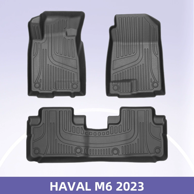 Для Haval M6 2021-2023 3D всепогодный материал TPE автомобильный напольный коврик против грязного напольного коврика