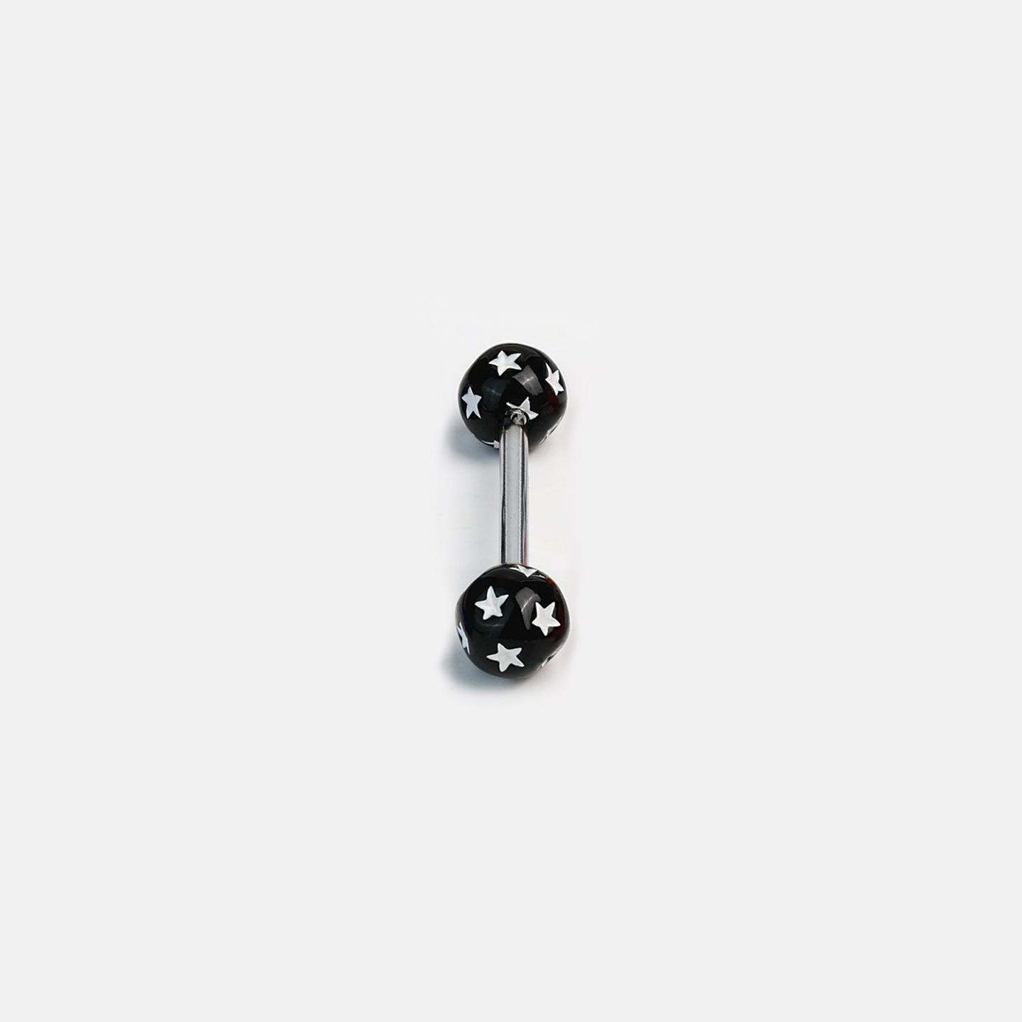 Double-Headed Round Ball Five-Pointed Star Tongue Barbell, 10 Colors Acrylic, European & American Trendy Body Piercing Jewelry, Wholesale detail image 19