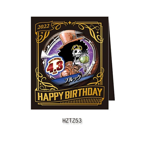 Бейдж дня рождения Comic Factory ONE PIECE Лuffy Zoro Chopper Sanji Nami стойка для бейджей на день рождения
