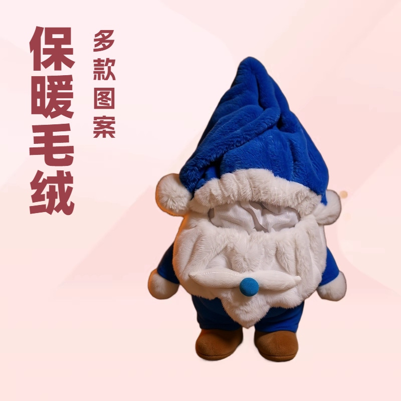Katong Cartoon Christmas Hat Motorcycle Helmet Cover (Auto Parts and Accessories) - christmas-hat-blue