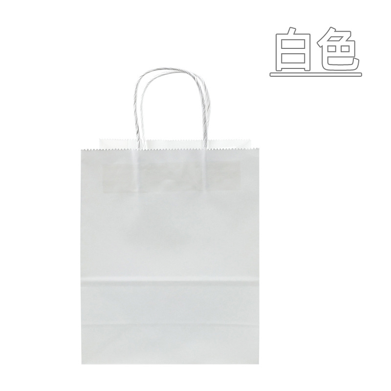 Regalo de bolso de papel Kraft Embalaje DE ALTO aspecto Tienda de ropa Embalaje de café Almacenamiento de embalaje Caja de regalo Bolsa al por mayor personalizado