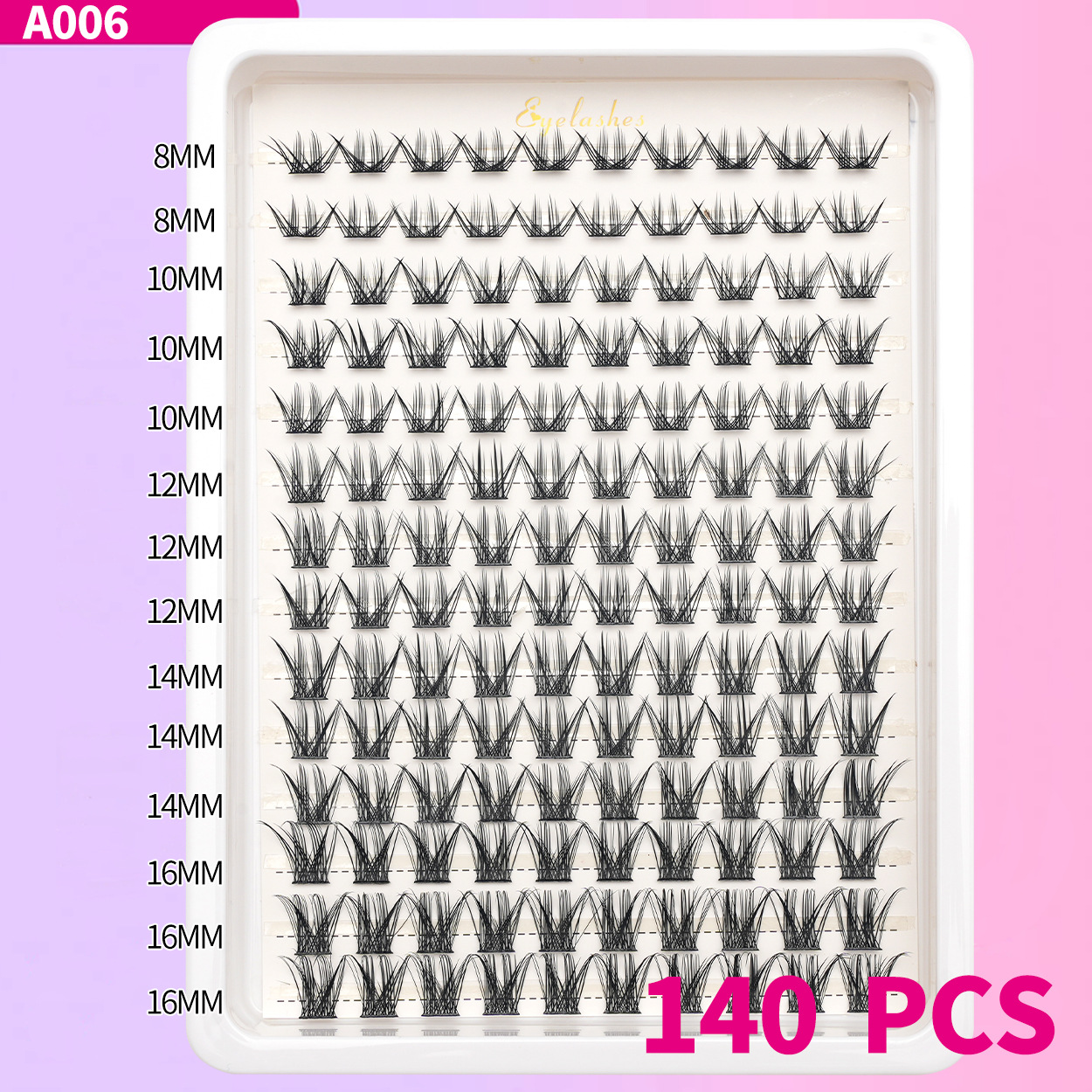 Amazon falsas pestañas venta caliente comercio exterior euroamericano cabello D曲 DIY ojos pestañas al por mayor