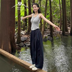 黑色速干工装裤女夏季薄款小个子户外登山徒步爬山穿搭运动冲锋裤