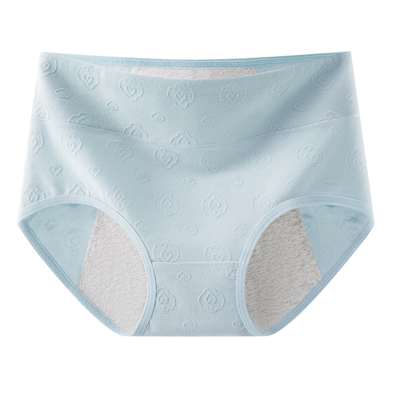 Ropa interior de período menstrual de gran tamaño para niñas entrepierna de algodón puro 10A entrepierna antibacteriana cadera más gran tamaño 200 kg ropa interior fisiológica para mujer