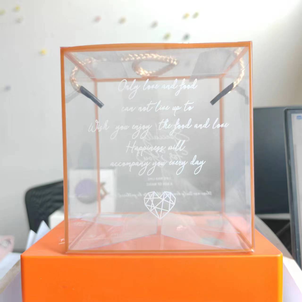 절묘한 PVC 선물 상자 [휴대용 로프 부착]