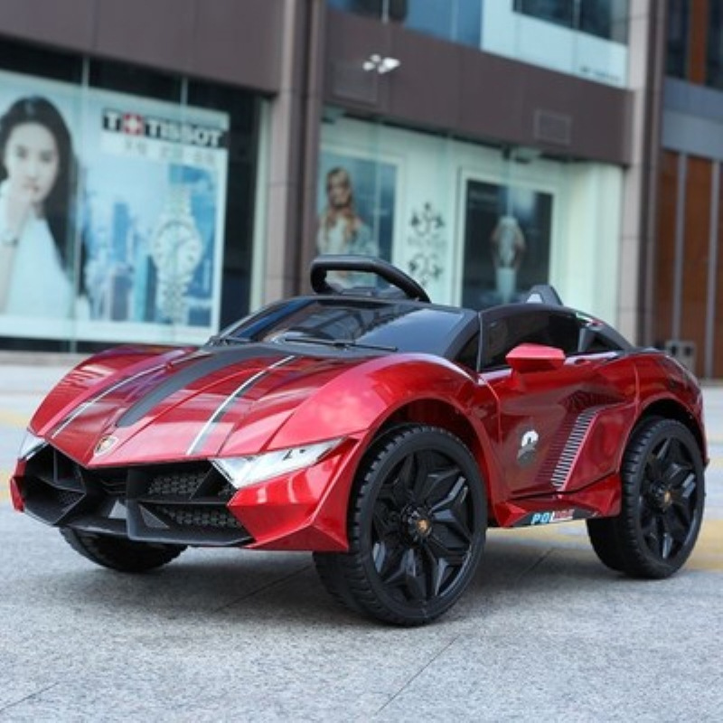 Coche eléctrico para niños, coche de control remoto de cuatro ruedas para niños, coche de juguete con batería recargable y conducción autónoma, doble batería, doble tracción.