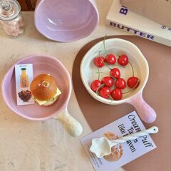 韓系insは色合わせの陶磁器の手を合わせて碗のサラダの碗の大きいサイズのクリームの風の食器の高い顔の値のカップラーメンのナットの粉の碗