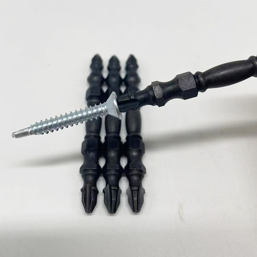 High-strength, strong magnetic double-head Phillips screwdriver bit, premium electrician's special bit set, complete industrial S2 electric screwdriver bits