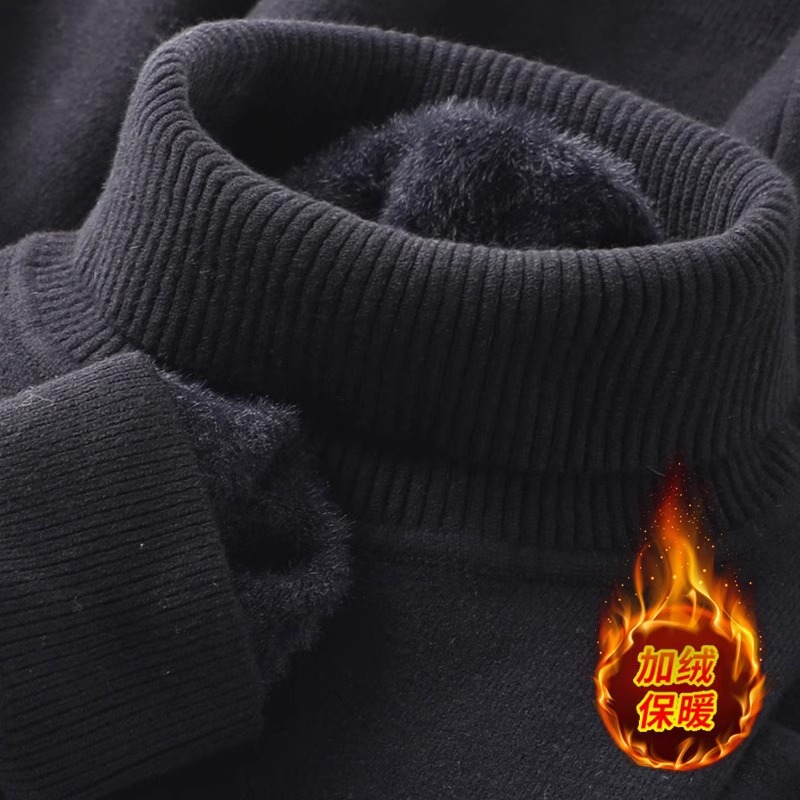 【Ploves】 369 turtleneck sweater-black