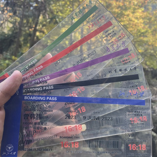 Acrylic boarding pass air ticket opening graduation invitation invitation commemorative gift university high school students book