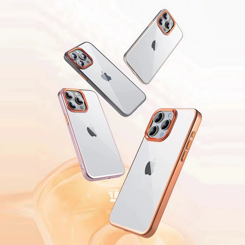 Apple, compatible phone case, transparent iphone15, protective case, fall protection, wholesale