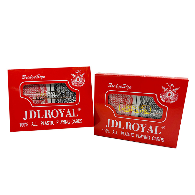 Plastic Playing Cards JDLROYAL (25 Denier Double) Manufacturer Leisure Playing Cards Script Murder Mystery Prop