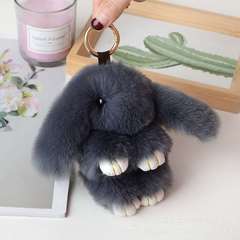 仿兔毛萌萌兔掛件可愛兔子包包掛件汽車鑰匙扣毛絨掛飾