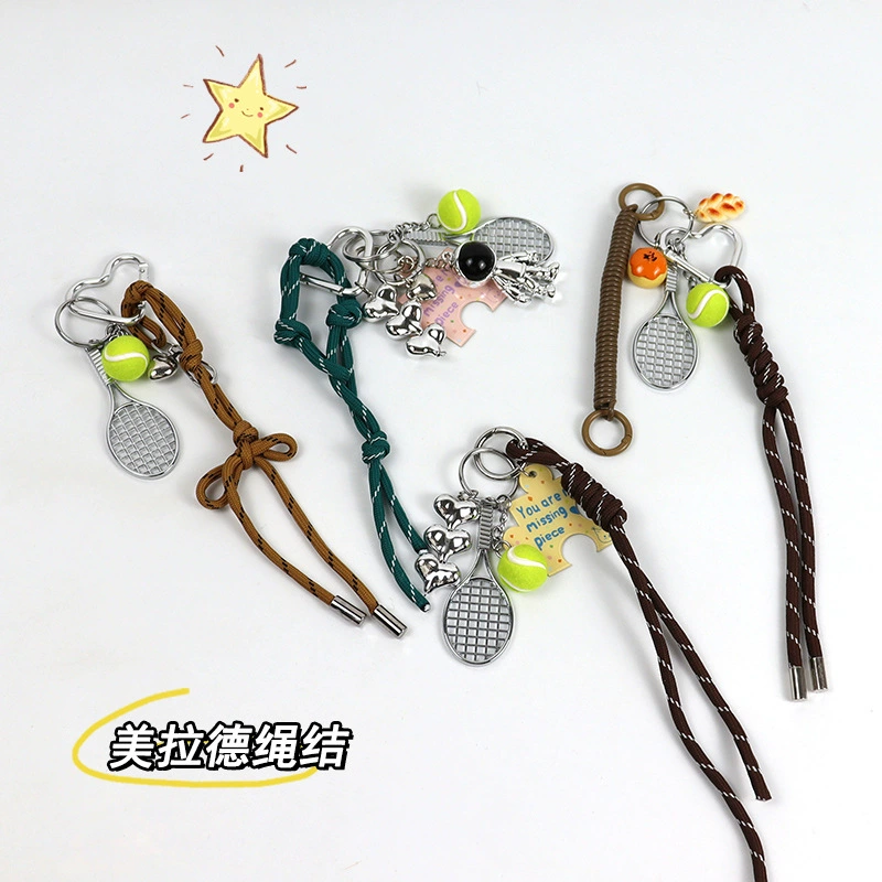 Pendant handmade, woven strap for beloved, keychain, accessory, Birthday gift