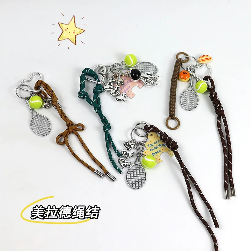 Pendant handmade, woven strap for beloved, keychain, accessory, Birthday gift