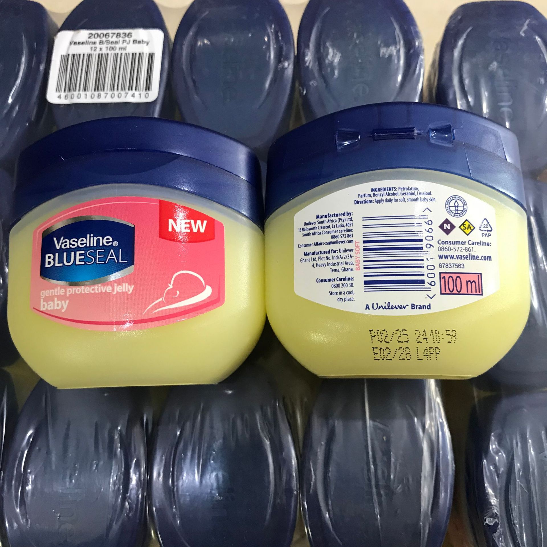 Versión indonesia de Vaseline genuina, crema para la piel, crema de manteca de cerdo para manos y pies, protección contra la congelación y la secedad.