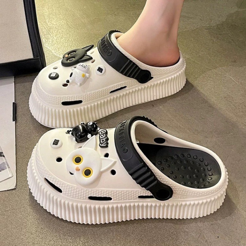 2288 흑백고양이 눈을 가늘게 뜨고 8종세트 [화이트,블랙]