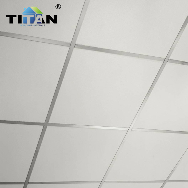 PVC gypsum ceiling panel de yeso techo techo 600*600 panel de chapa de PVC