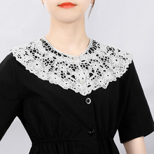 工厂定制领花 假领子女百搭假领夏天韩版小披肩勾花镂空花边领装