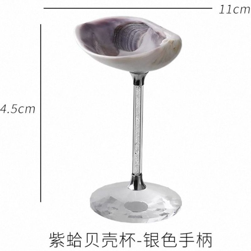 轻奢个性天然海螺贝壳高脚杯手工创意香槟红酒杯子伴手送礼品摆件|undefined