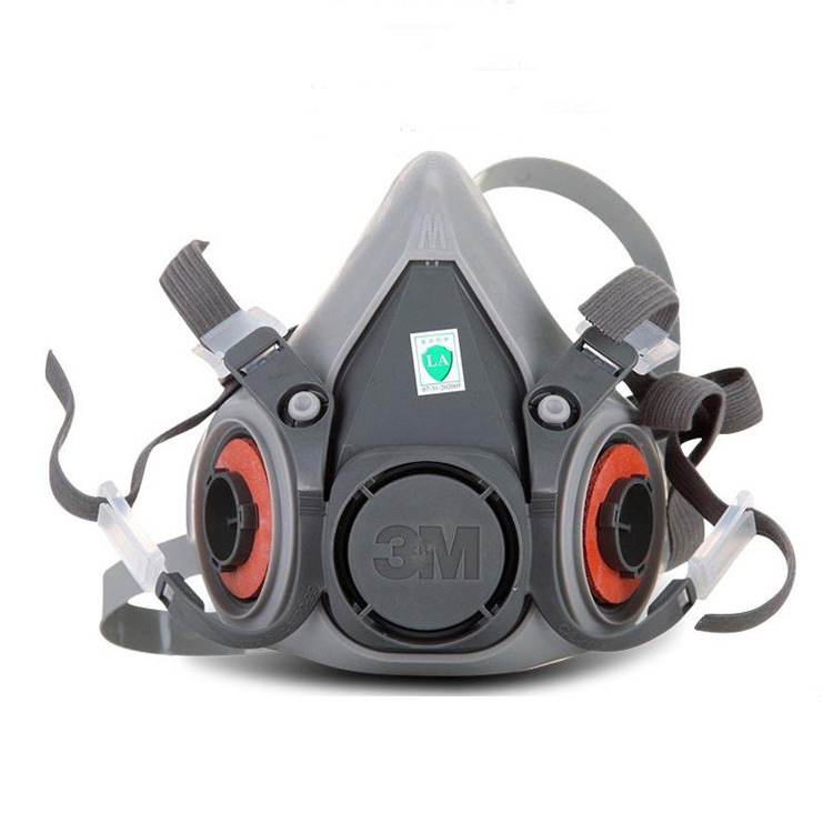 3M6200防毒面具防甲醛防有机气体防化工喷漆面具防尘半面罩活性炭