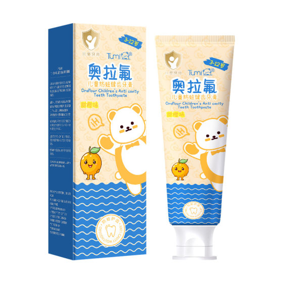 Ola fluoride children's toothpaste 3-12 years old fruit flavor fluoride to prevent tooth decay and fix teeth baby gingival caries factory in stock