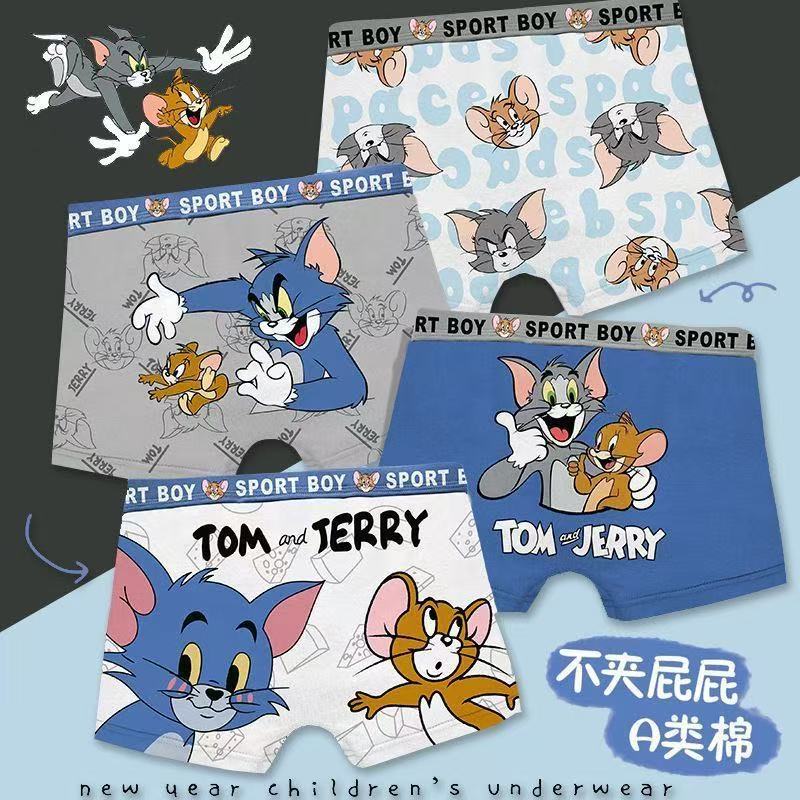 Southeast Asian cross-border cartoon pattern boys' underwear, children's boxer briefs for little boys, comfortable and non-binding for older kids and toddlers