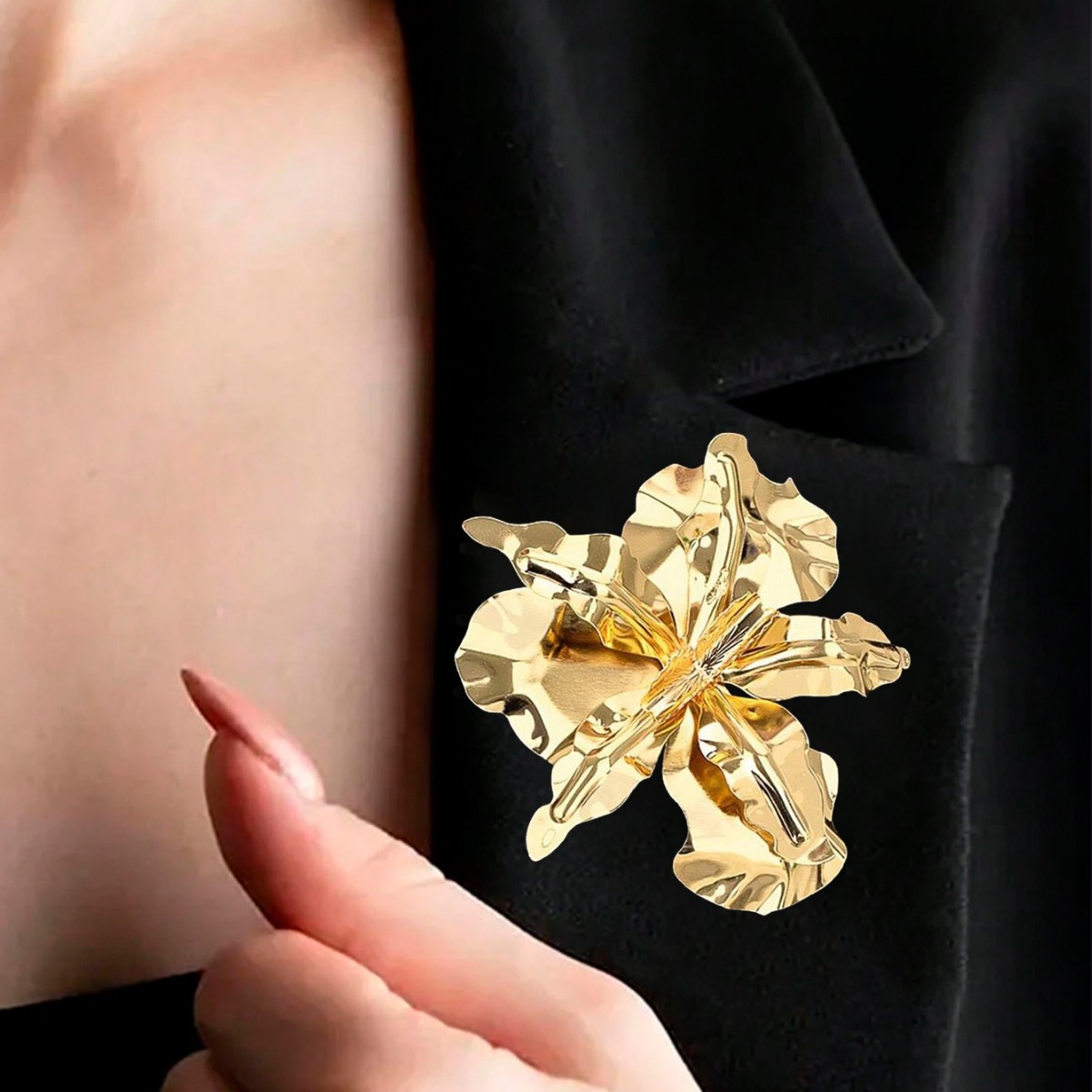 Elegante Und Einzigartige Dreidimensionale Blumenbrosche_voghion.com