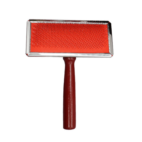 Lebi needle comb pet dog grooming comb cat comb open knot comb maple handle comb Teddy VIP golden retriever hard needle