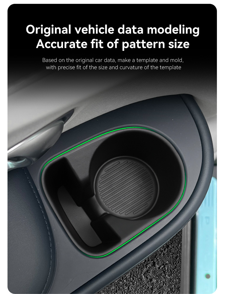 Suitable for 26 Hyundai Parisi Second-Row Door Water Cup Sets, Anti-Slip Mats, Automotive Supplies and Modification Accessories