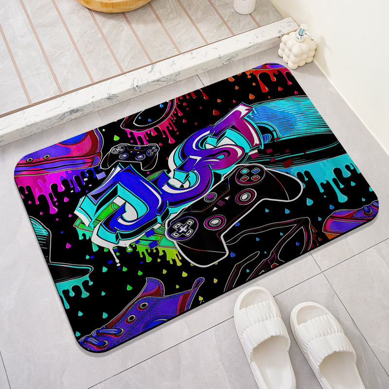 Juego de dibujos animados transfronterizo alfombra de videojuegos alfombra de dormitorio sala de juegos creativa e-sports alfombra de piso