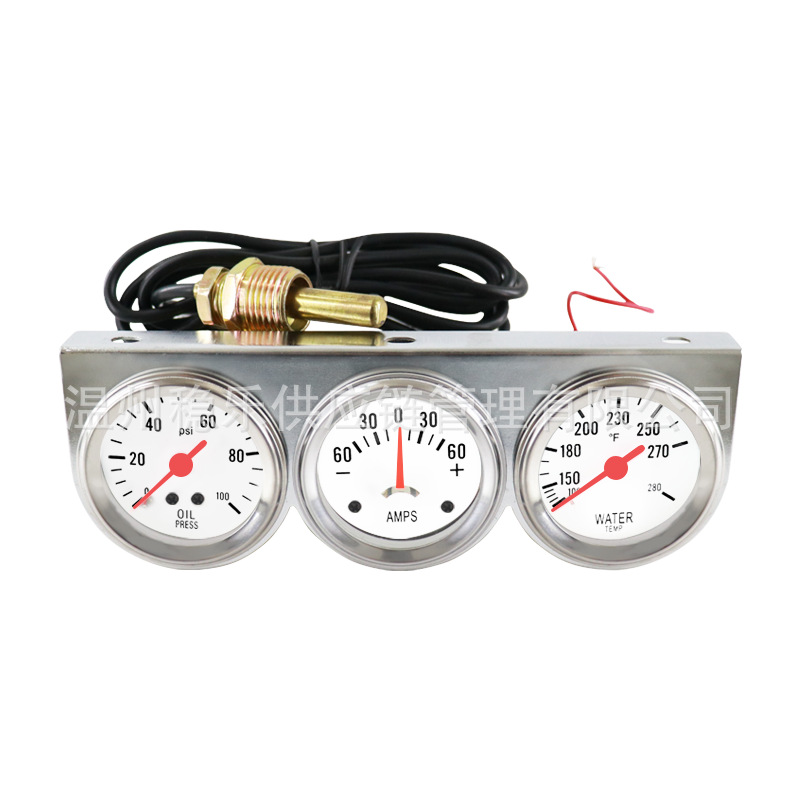 52mm Combination Triple Meter 2inch Universal Mechanical Hydraulic Current Water Temperature Combination Instrument Stable Instrument