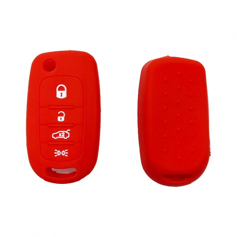 Aplicable a 4 teclas plegables FIAT 500 no estándar llave de silicona FIAT BoYue Lang Lingya estuche de control remoto