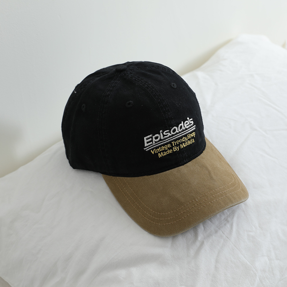 Sombreros infantiles primavera y otoño estilo americano bordado sombrero de béisbol de moda con fotos casuales gorras de lengua de pato para niños y niñas