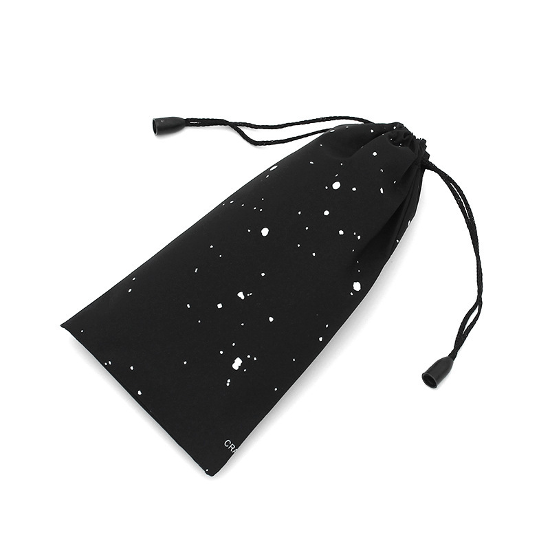 Eyeglass Pouch with Double-Sided Drawstring, Glasses Storage Drawstring Bag, Travel Simple Portable Drawstring Sunglasses Protective Case