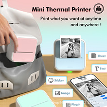 跨境标签小型便携式无线热敏照片蓝牙打印机口袋学生迷你错题标签