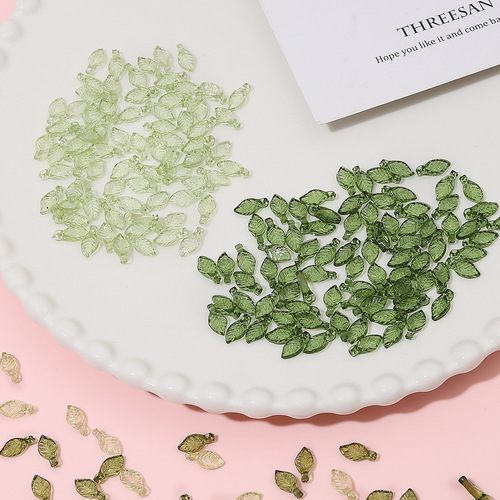 Acrylic Mini Tree Leaf Beads DIY Handmade Necklace Bracelet Earrings Bead Accessories