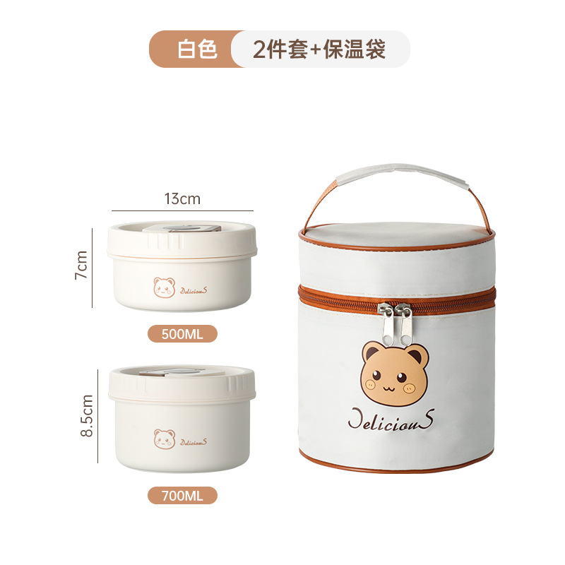 A06 microondas cocina de almuerzo 304 aislamiento de acero inoxidable caja de almuerzo de calentamiento de microondas estudiantes de oficina sellado caja de almuerzo