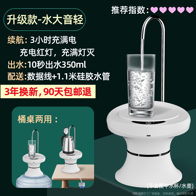 흰색 + 업그레이드 및 확대된 트레이 + 더 빠른 물 배출 + 매우 조용함