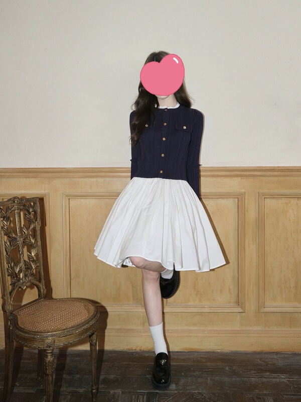 avenement/气质蓬蓬裙百褶中长裙a字伞裙半身裙显瘦高级感女|undefined